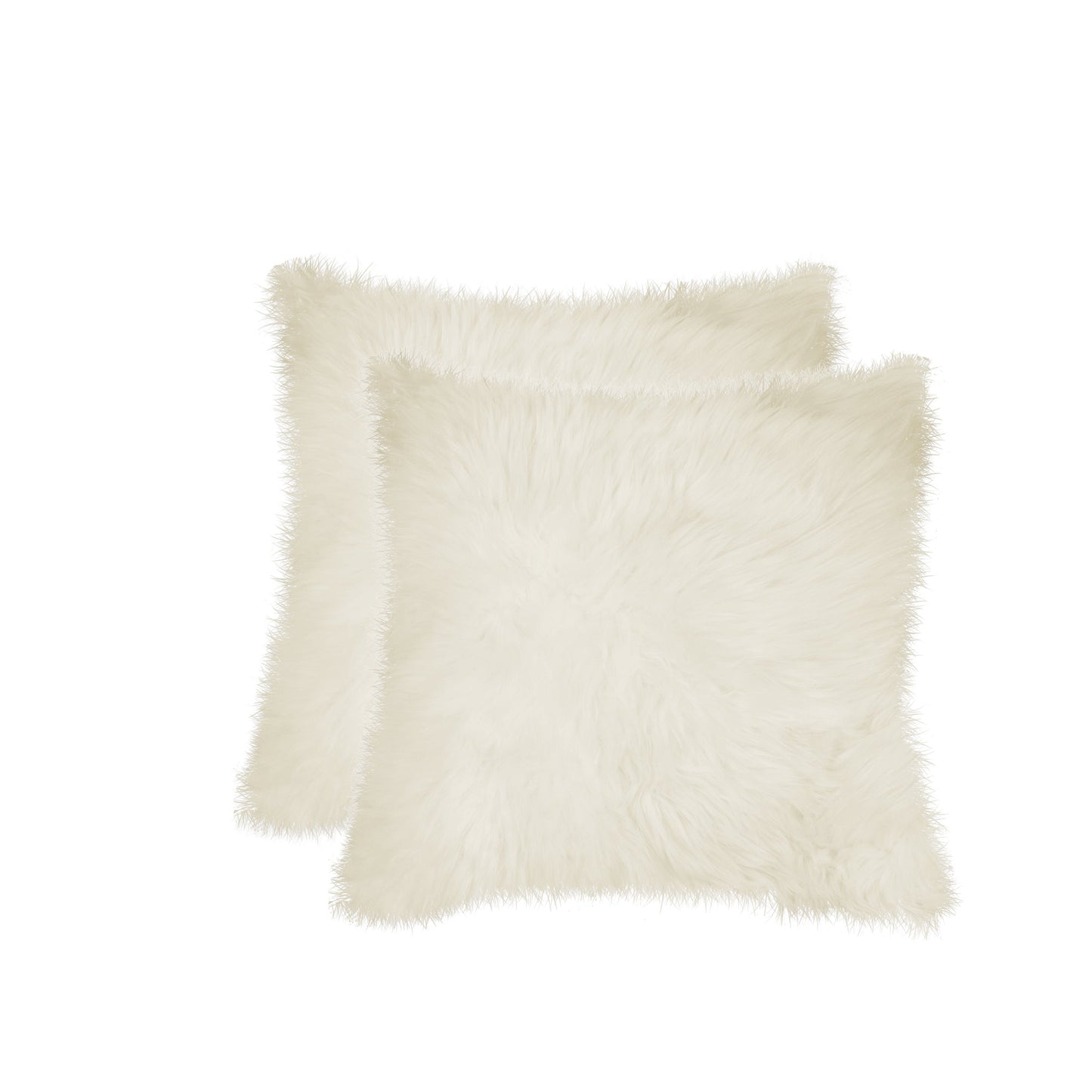 18inches x 18inches Natural Sheepskin Fur Set of 2 Pillow