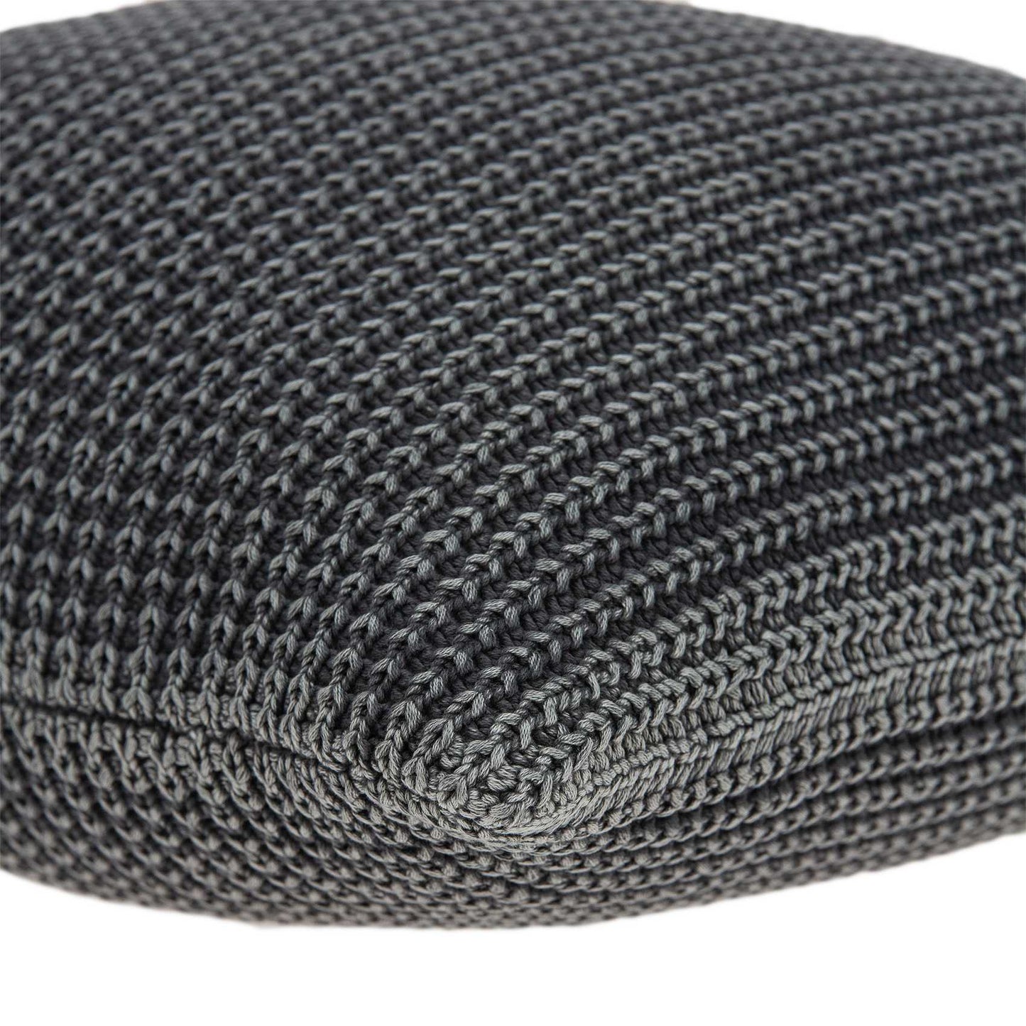 20inches x 7inches x 20inches Transitional Charcoal Pillow Cover With