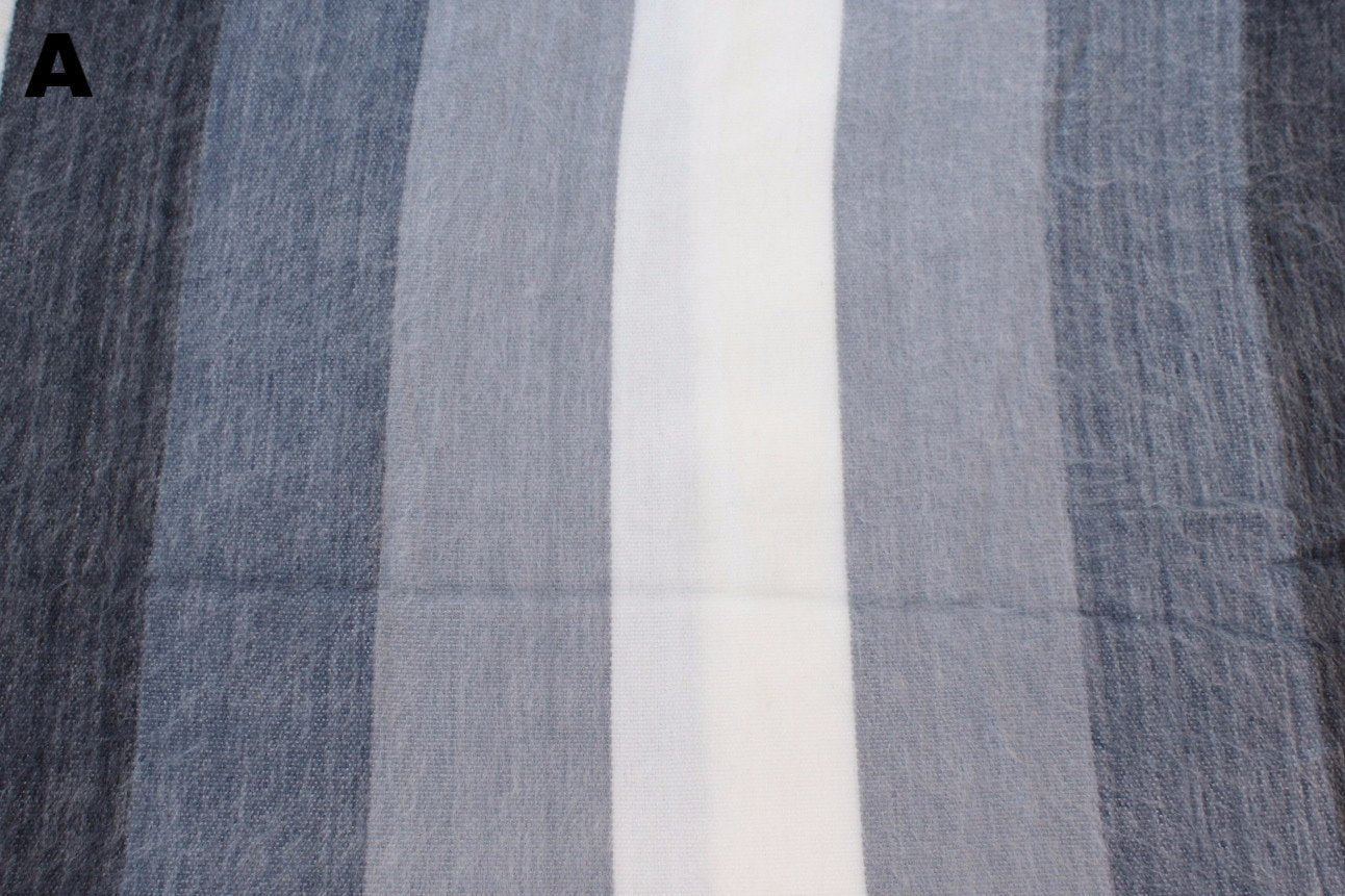 Alpaca Bed Blanket - Striped